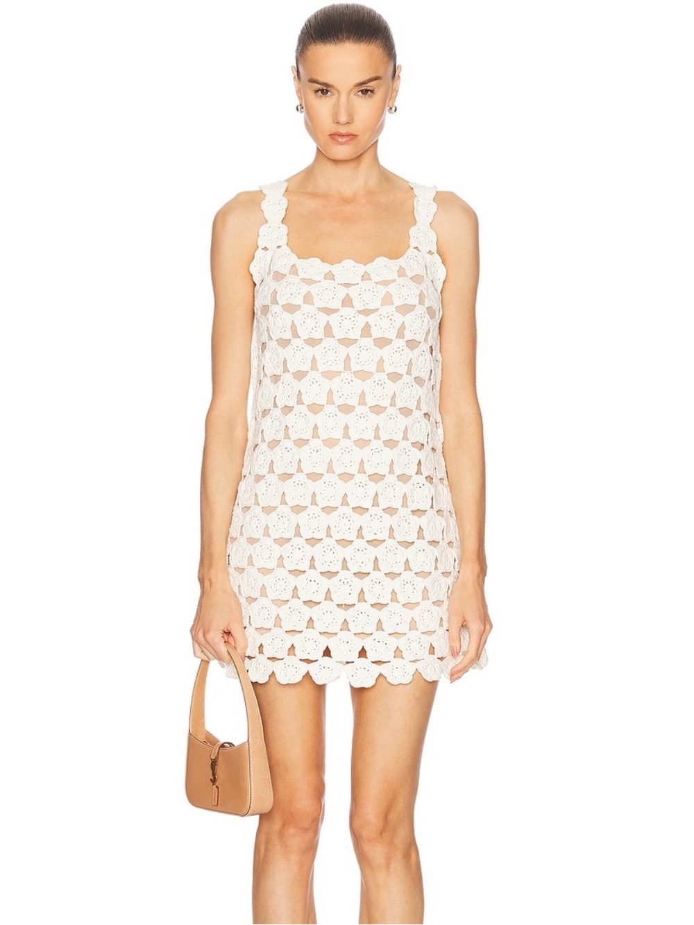 Staud Crochet Mini Dress